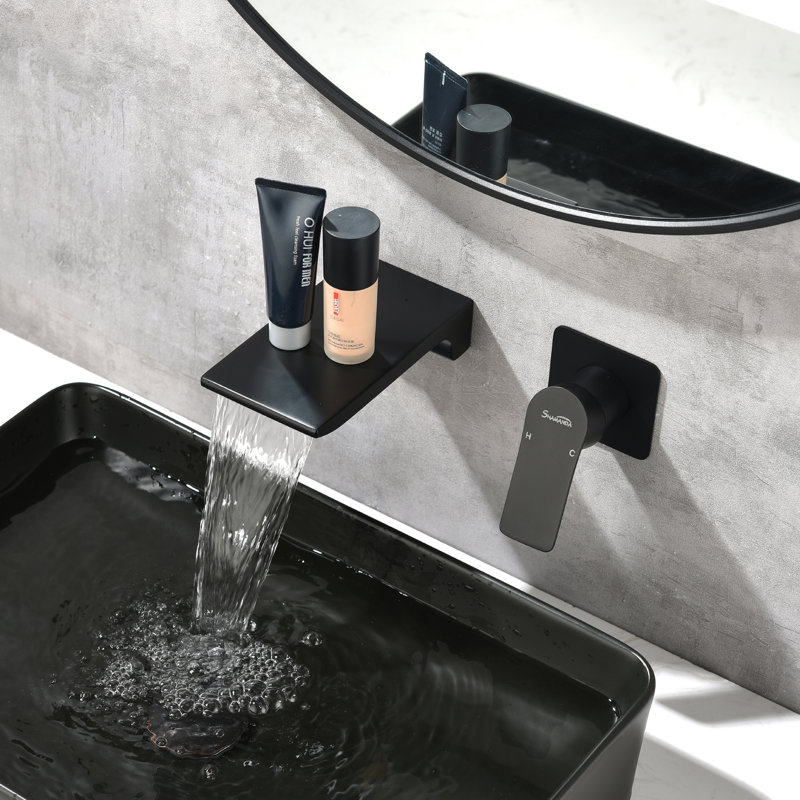 SHAMANDA Wall Mounted Faucet Singlehandle Bathroom Faucet Wayfair